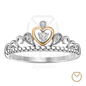 Anillo Quince Años Oro Plata / REF. 005QOP