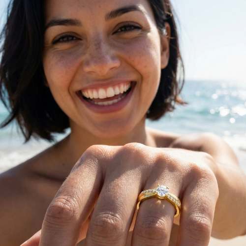 Anillo De Compromiso Oro 18K / REF. 169COA - Imagen 2