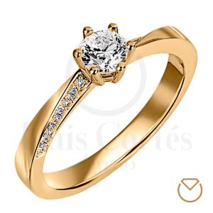 Anillos Para Compromiso Dama En Oro