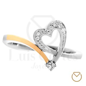 Anillo De Compromiso Oro Plata / REF. 191COP