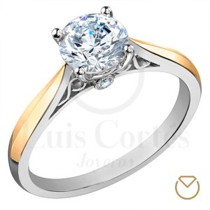 Anillo de Compromiso Oro Plata / REF. 192COP