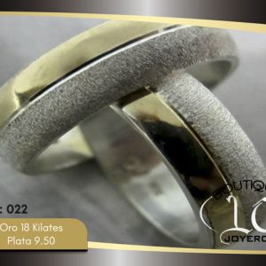Argollas De Oro Plata / REF. 135AOP