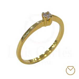 Anillo De Compromiso Oro 18K / REF. 124COA