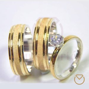 Set Completo Argollas y Anillo de compromiso