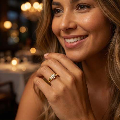 Anillo De Compromiso Oro 18K / REF. 154COA - Imagen 5