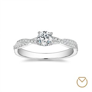 Anillo De Compromiso Oro 18K / REF. 029COB