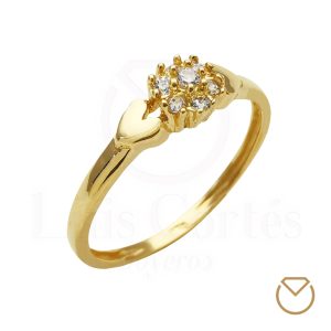 modelo anillo compromiso oro