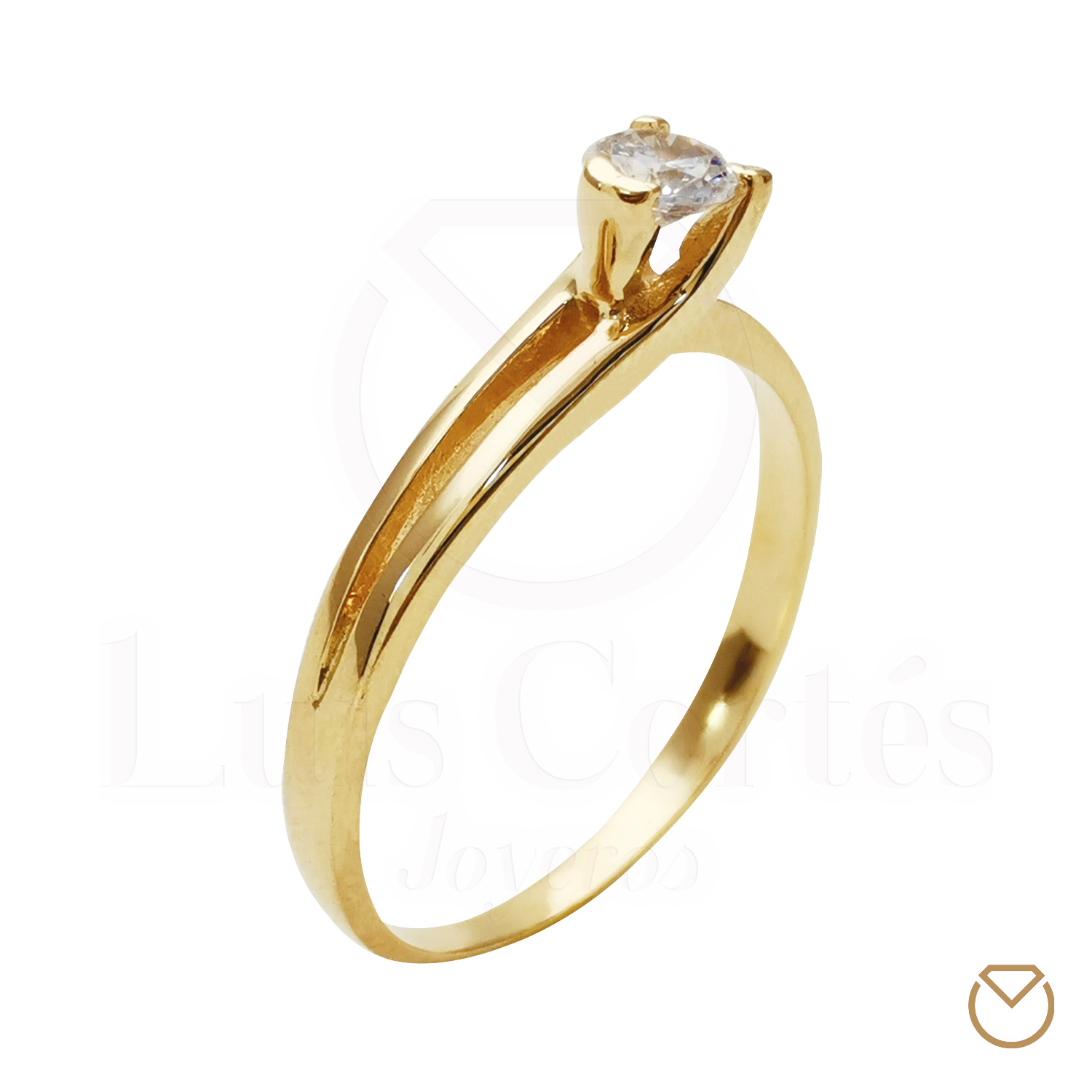 Anillo de compromiso en oro