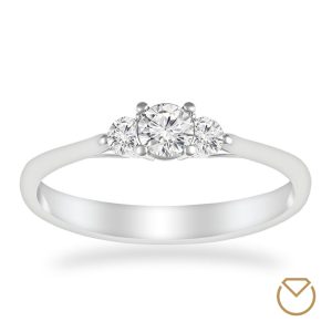 Anillo De Compromiso Oro 18K / REF. 092COB