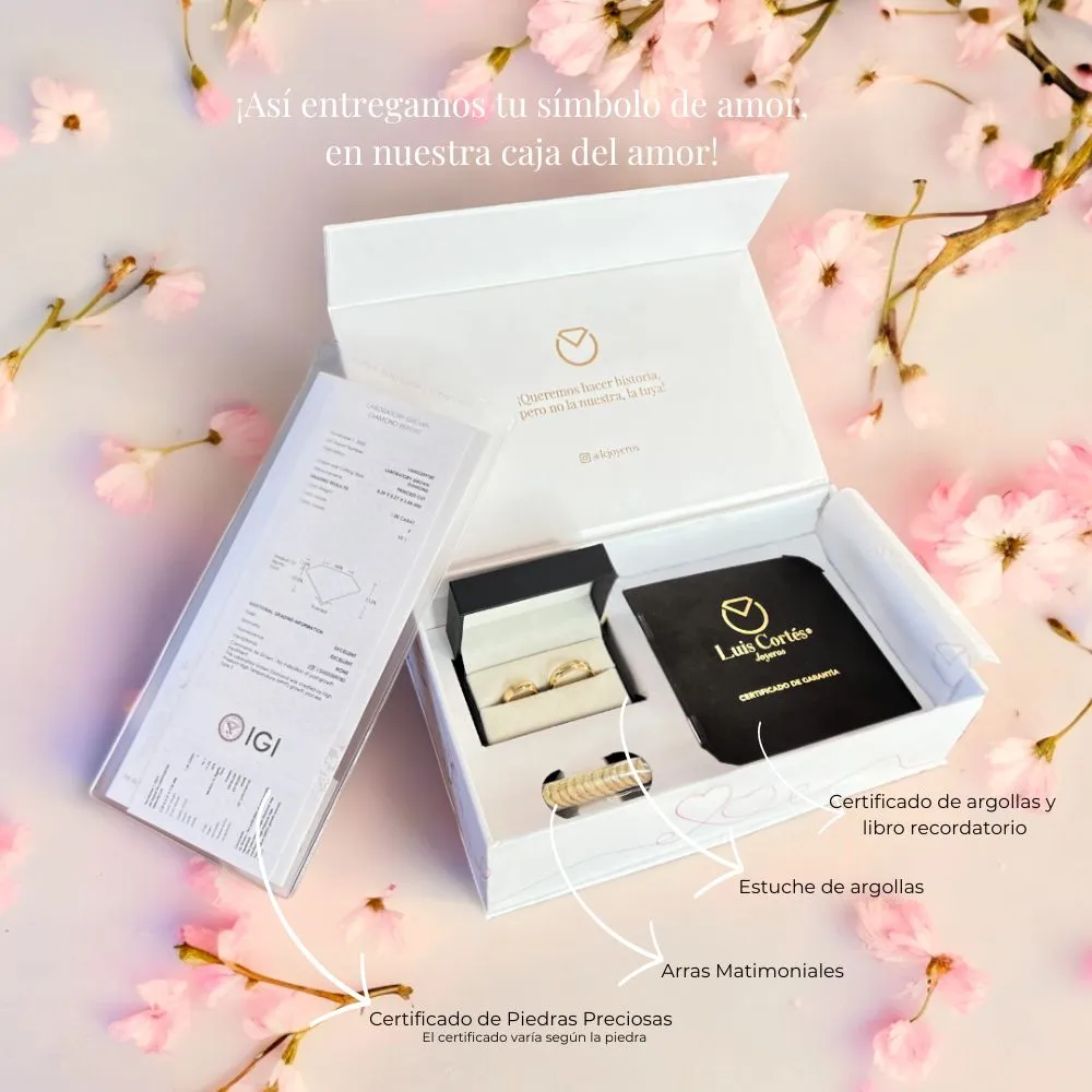 Argollas de matrimonio en oro de 18k diseños y modelos