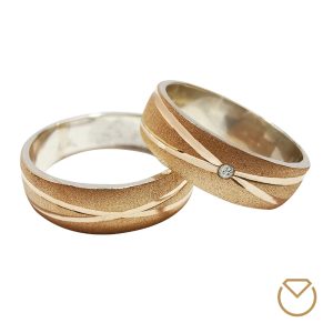Argollas De Oro Rosa Plata Especiales / REF. 067AOP