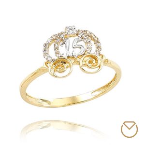 Anillo Quince Años En Oro / REF. 002QOA