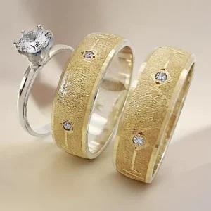Modelos Argollas de matrimonio y anillo de compromiso